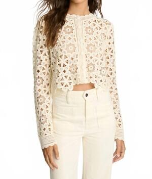 NEW CABALLERO corina sweater cardigan in cream